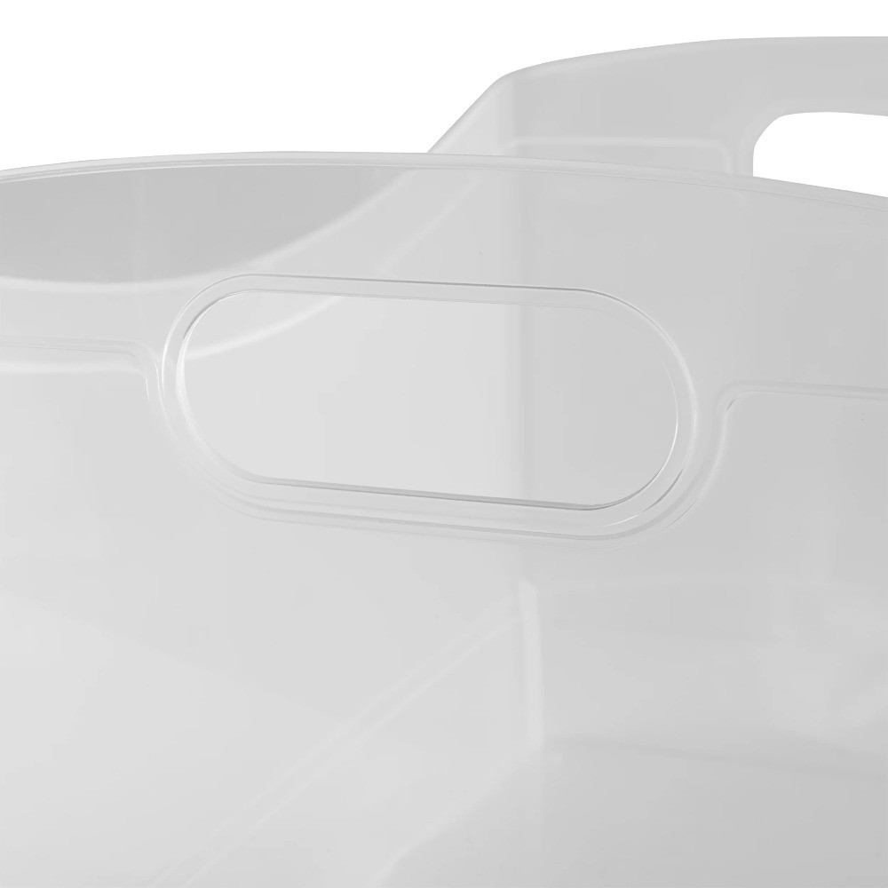 Large Clear Storage Bins with Lids and Handles 15.3 x 10.4 x 9.8 Utility