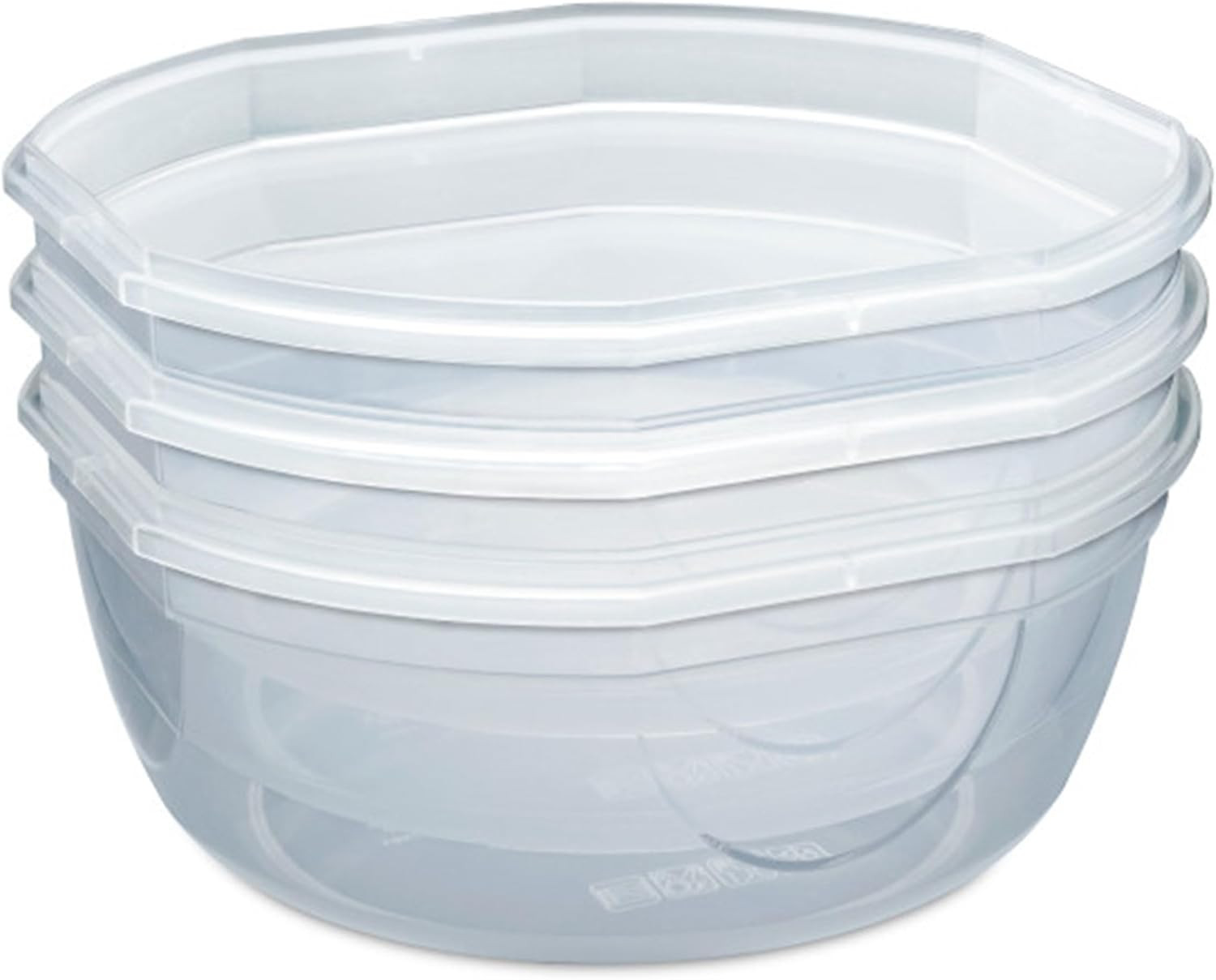 Ultra-Seal 8.1 Qt Airtight Food Storage Containers, 4-Pack, Clear with Red Lid