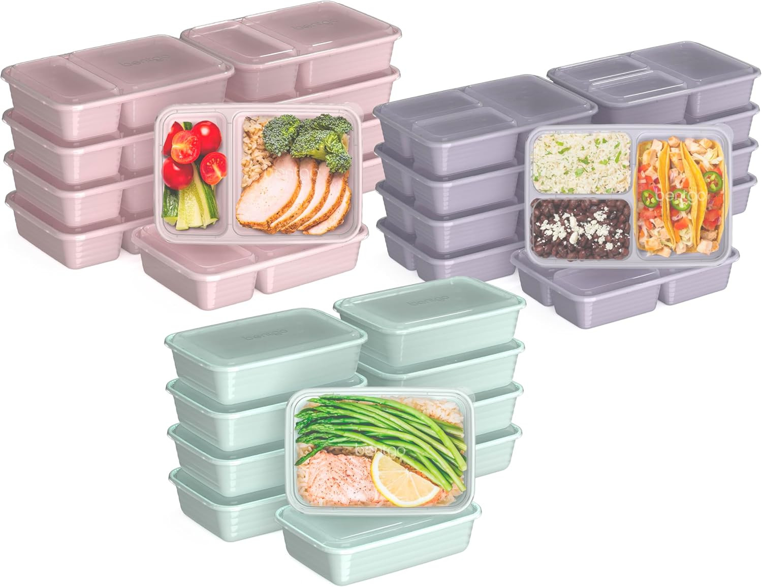 Bentgo Prep 60-Piece Meal Prep Kit – Reusable PFAS & Bpa-Free Food Containers, 1