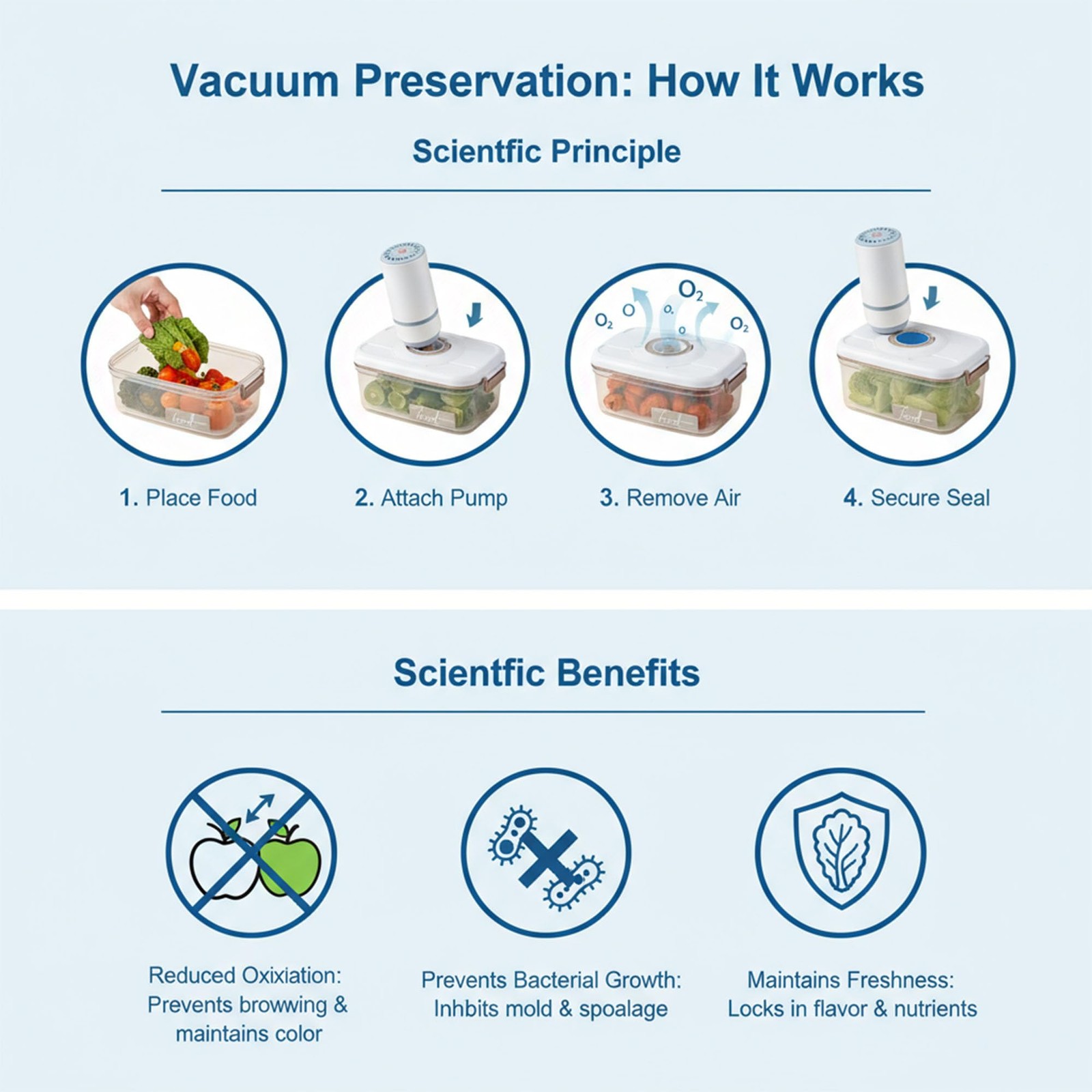 Vacuum Container,Vacuum Seal 1.2L, 2.1L, 2.7L, 4.6L, Transparent