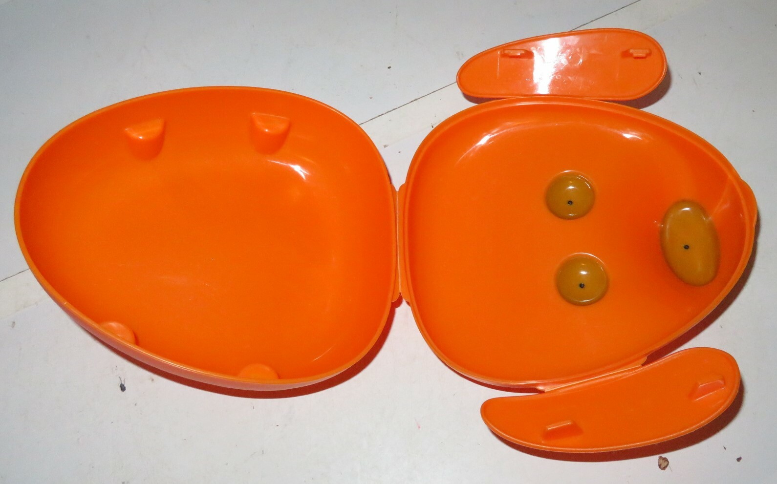 SMASKA Kids Lunch Box Puppy Dog Orange Storage Container Snack Camping Used IKEA