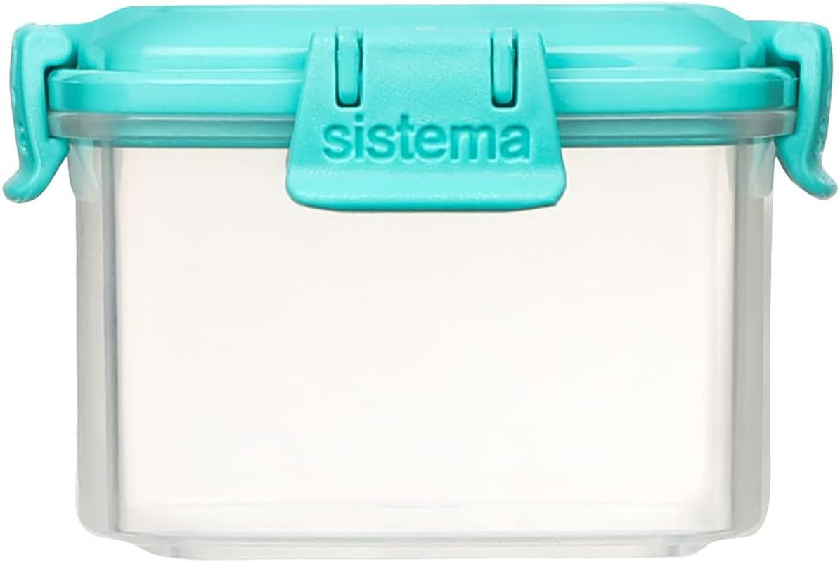 to Go Collection Mini Knick Knack Snack Container, 2 Oz./60 Ml, Pink/Green/Blue/