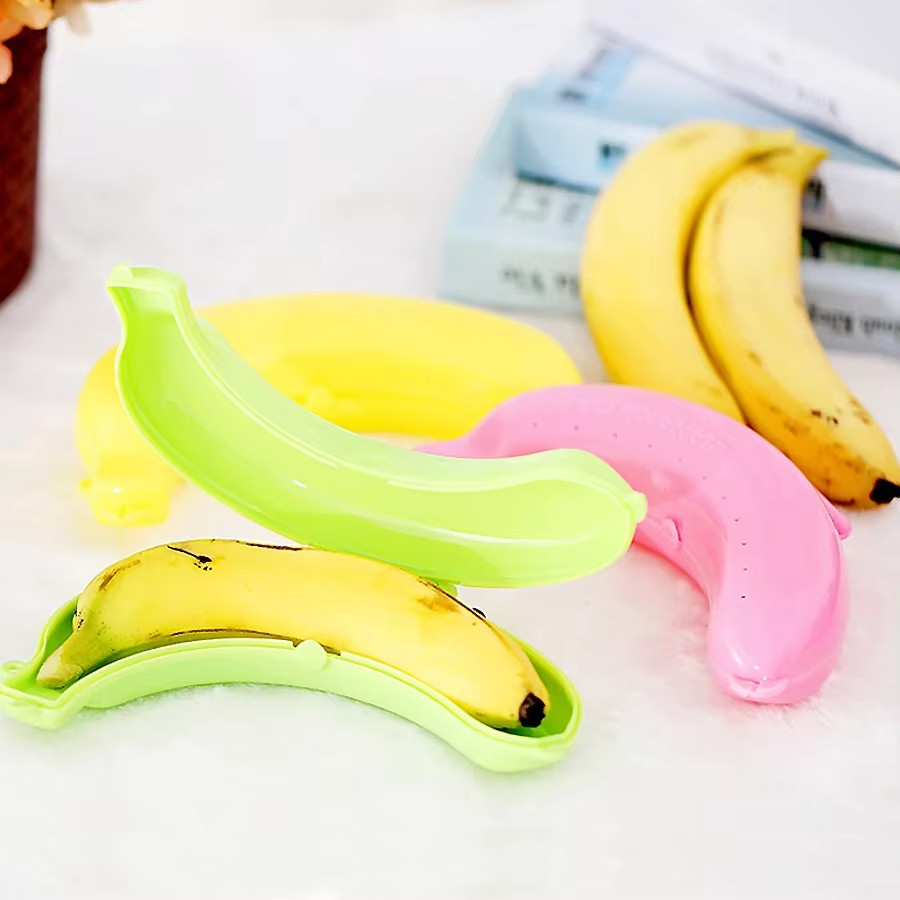 Banana Storage Box for Outdoor Travel Cute Case Protector Container Trip Lunch F