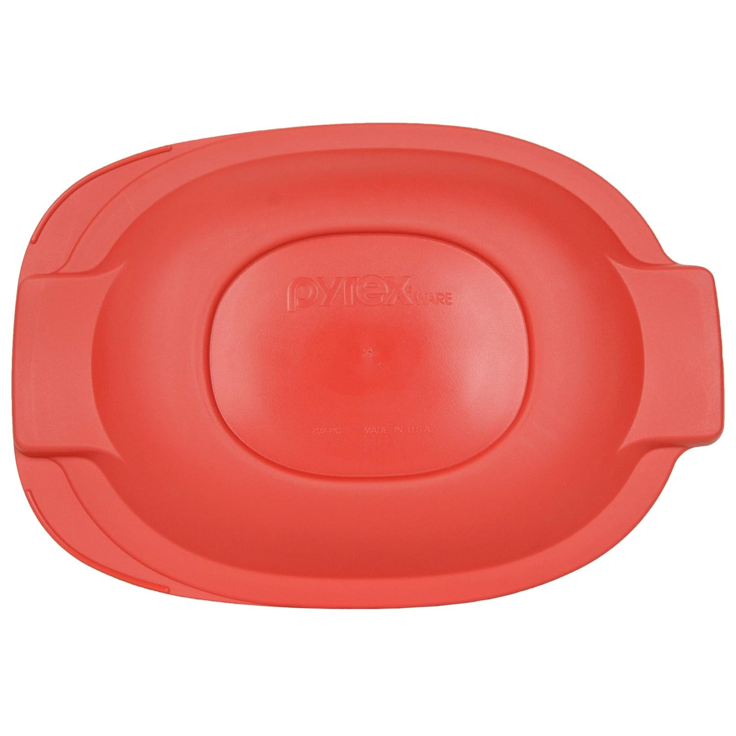 702-PC 2.5 Qt Oval Roaster Red Lid – Made in USA