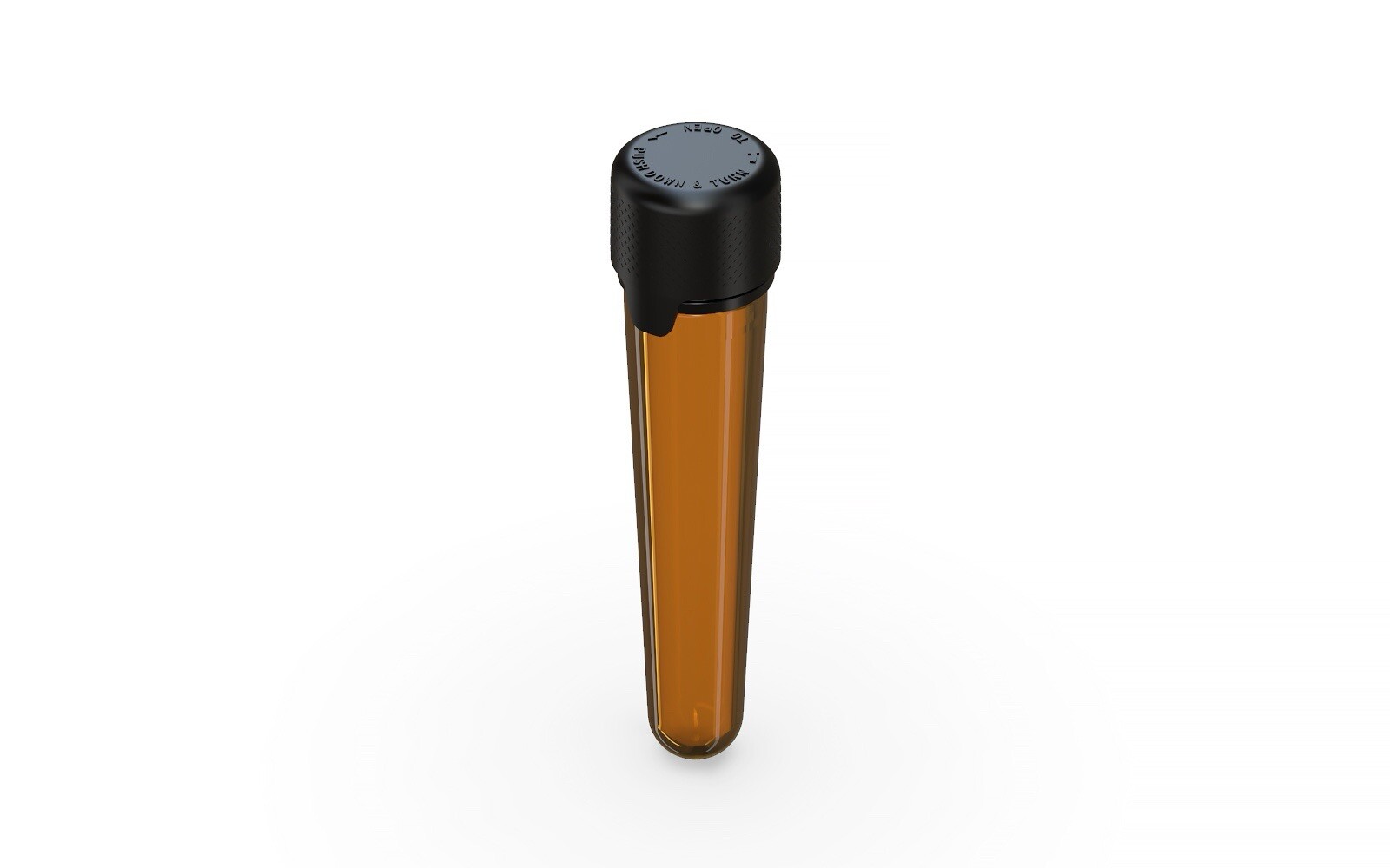 CHUBBY GORILLA 100MM PRE ROLL TUBE AVIATOR CR (10pack) AUTHENTIC AMBER/BLACK CAP