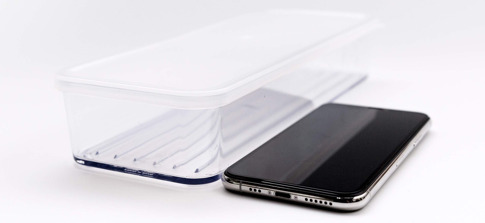 HAIM LIVING Silicook Flat Plastic Box for Kitchen 850ml, Clear