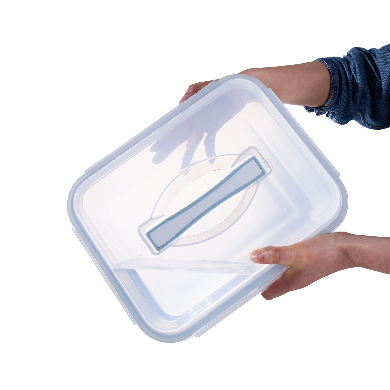 24 Cup Extra Large Glass Storage Containers with Locking Lid with Handle