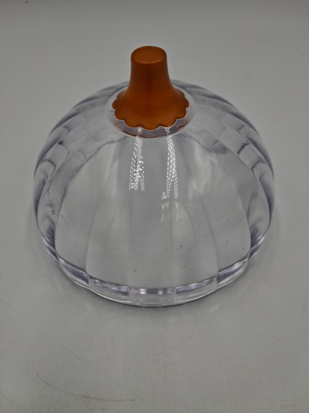 Joie Clearly Fresh Airtight Onion Keeper Storage Orange Bottom Clear Top