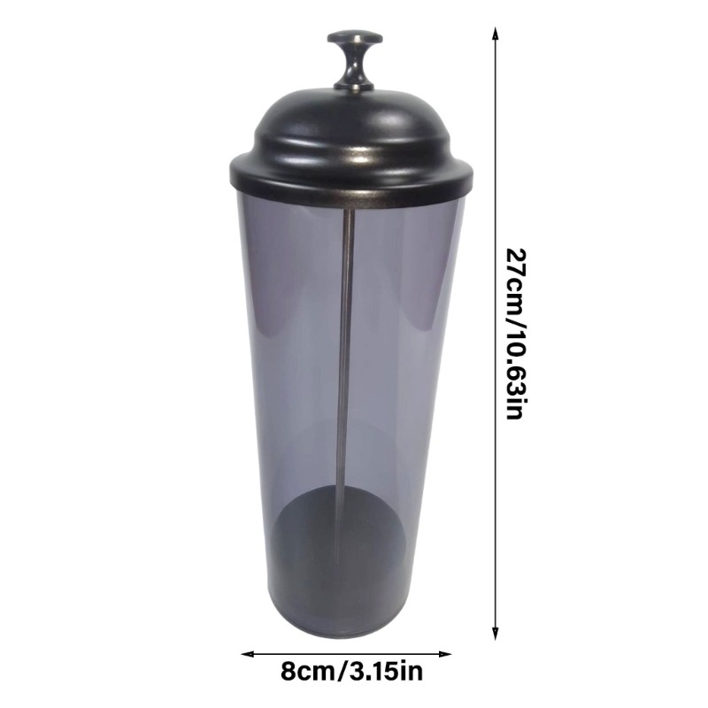 Plastic Straw Dispenser for Counter Dustproof Drinking Straw Organizer with Lid