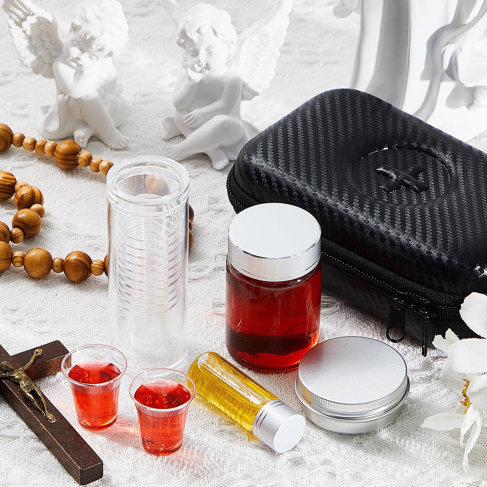 2 Set Portable Communion Set Gifts for Catholic Priests Travel, Home Visits, …