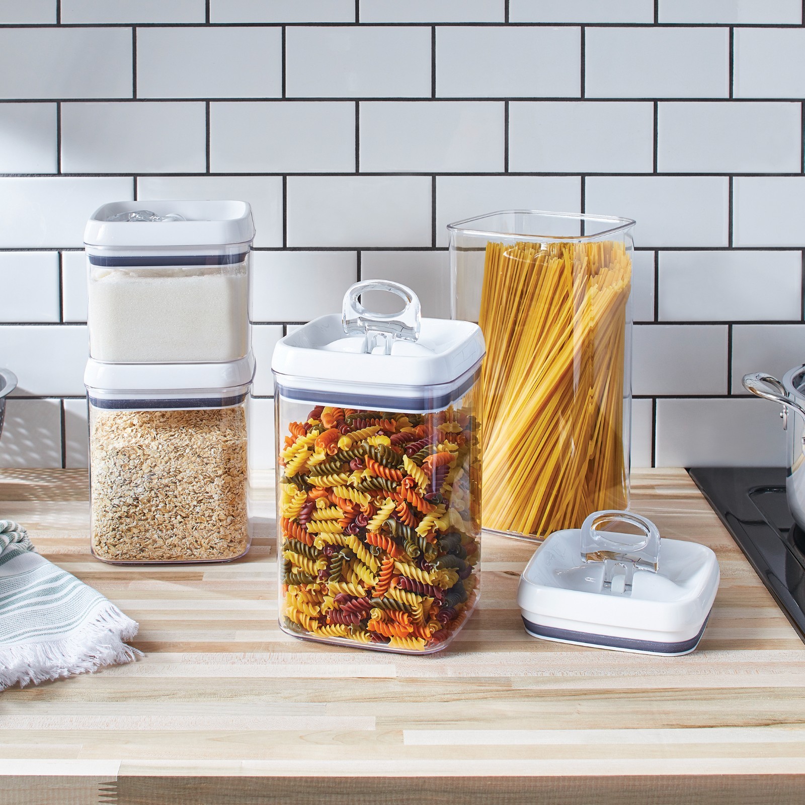 Better Homes & Gardens Flip-Tite 4-Pack Square Food Storage Container Set