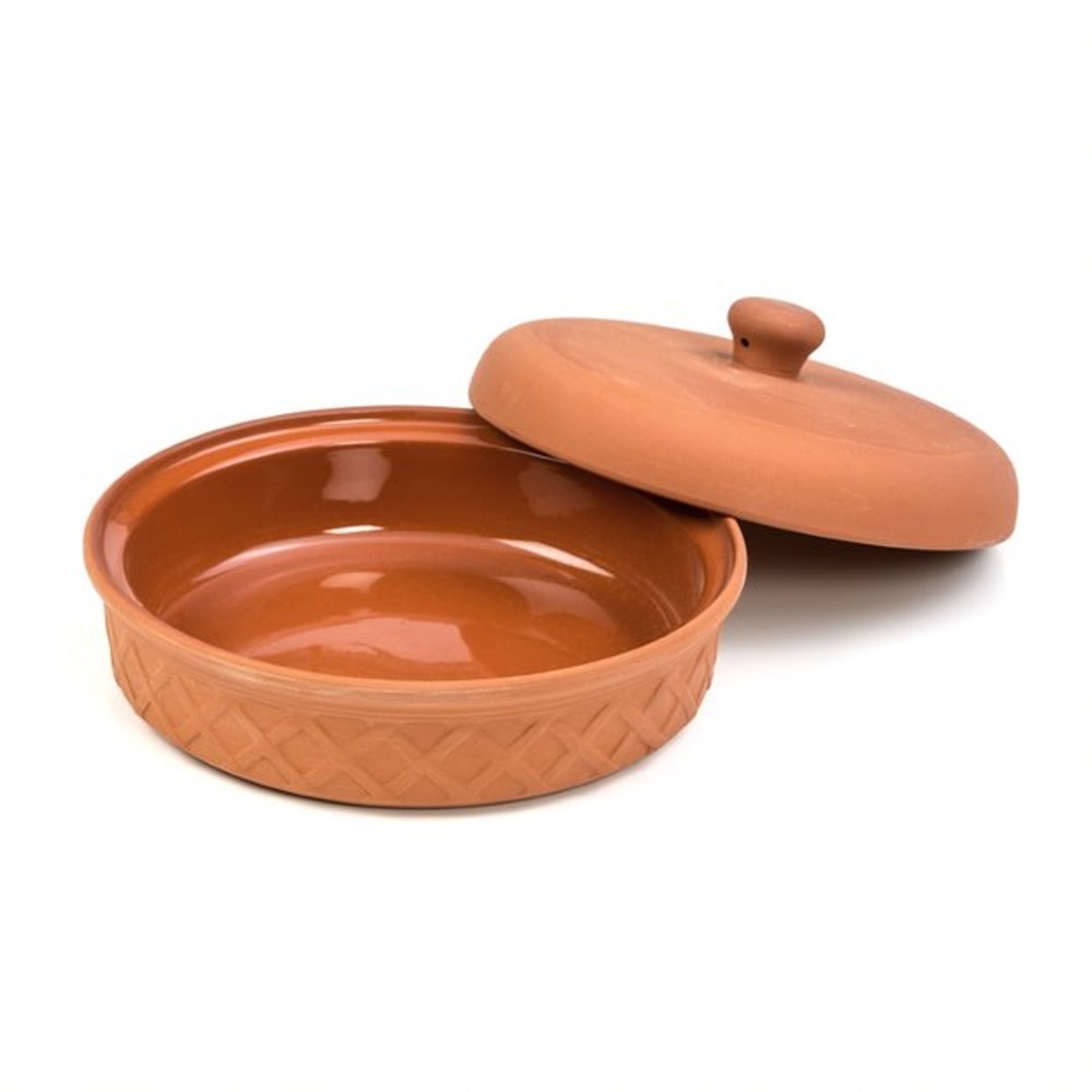 Fox Run Microwavable Terra Cotta Tortilla Warmer Glazed Interior 8 1/2″