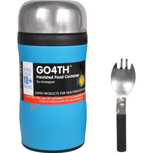 Thinksport- GO4th insulated food container Lt. Blue 500ml (17 ounce)