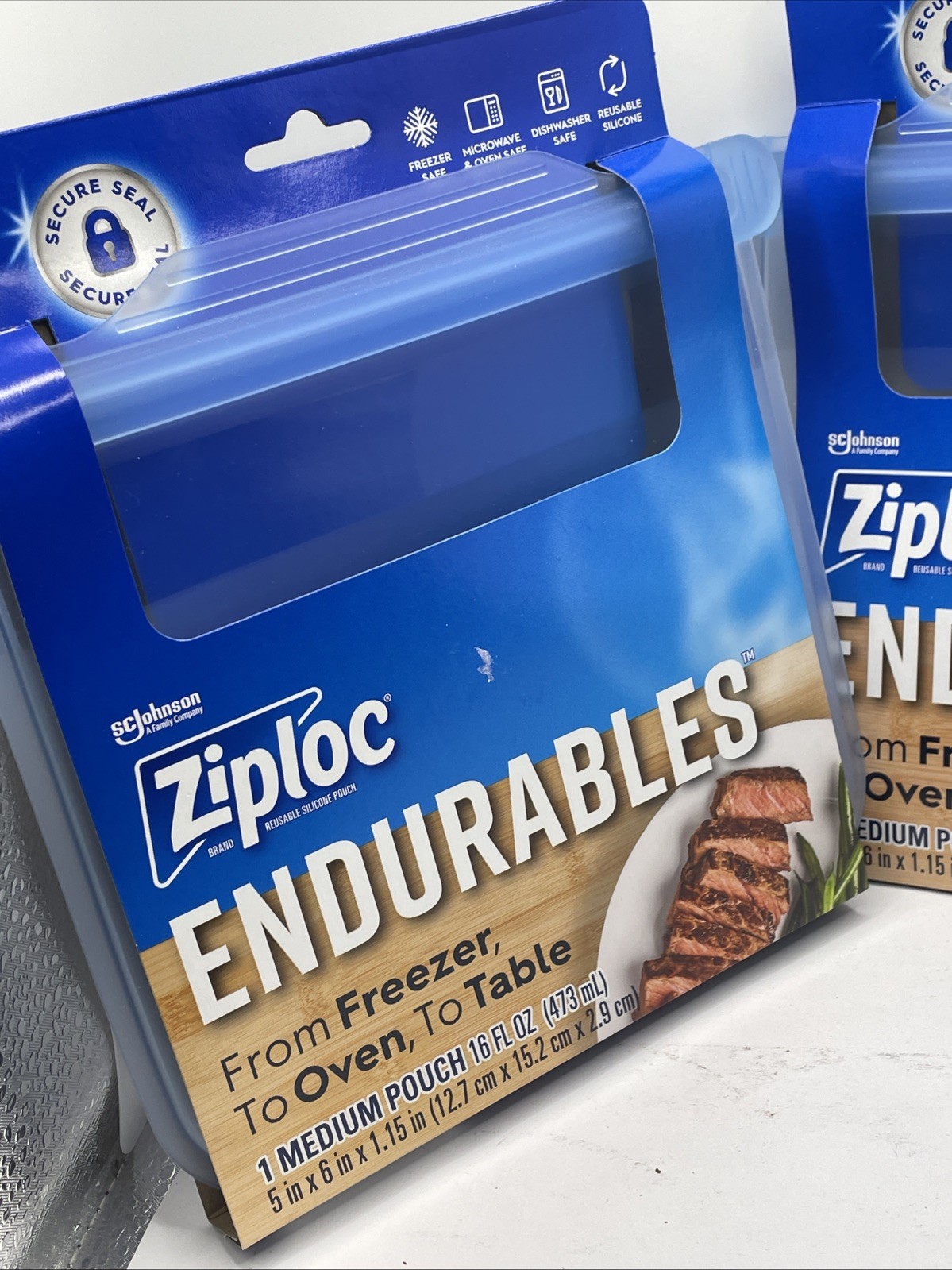 Ziploc Endurables Medium (16oz) Reusable Silicone Pouch freezer to oven to table