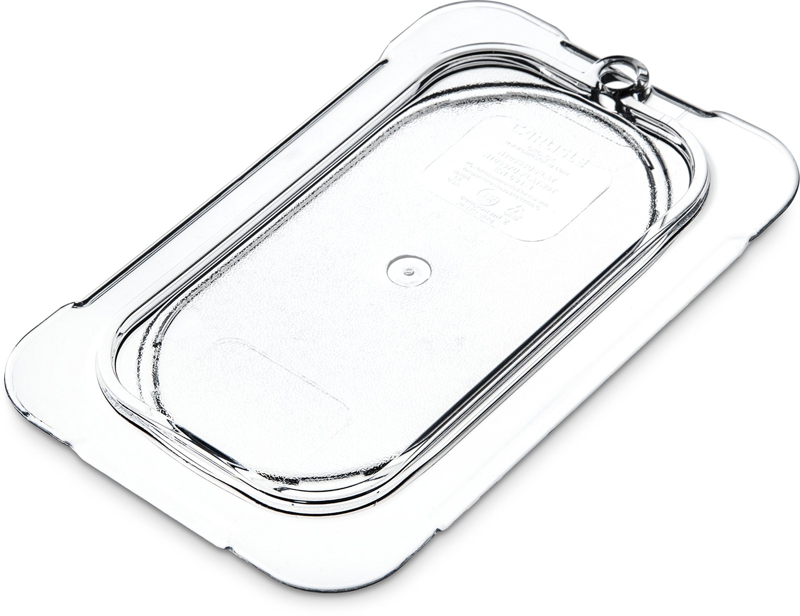 Clear Storplus Polycarbonate Universal Flat Food Pan Lid 1/9 Size Catering