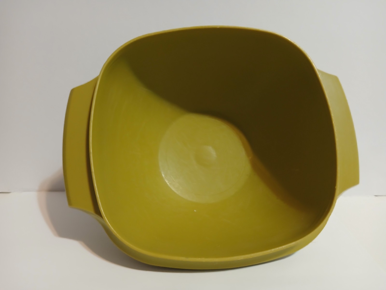 Vintage Tupperware Avocado Green Square Serving Bowl No Lid 840-8