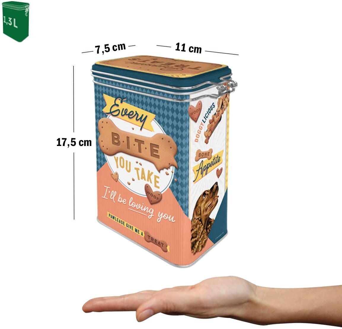 Nostalgic-Art – Metal Food Coffee Sugar Storage Tin Container Box – Every Bite