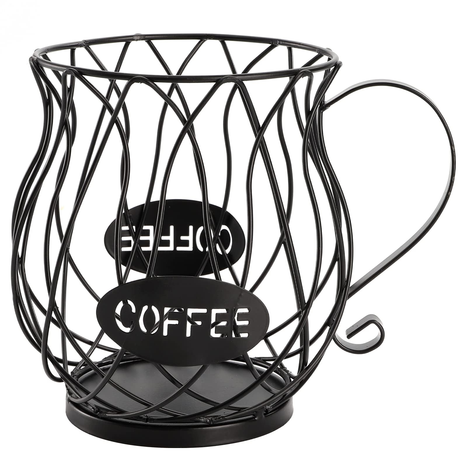ZEAYEA Coffee Pod Holder, Capsule Basket for Counter Table Bar, black
