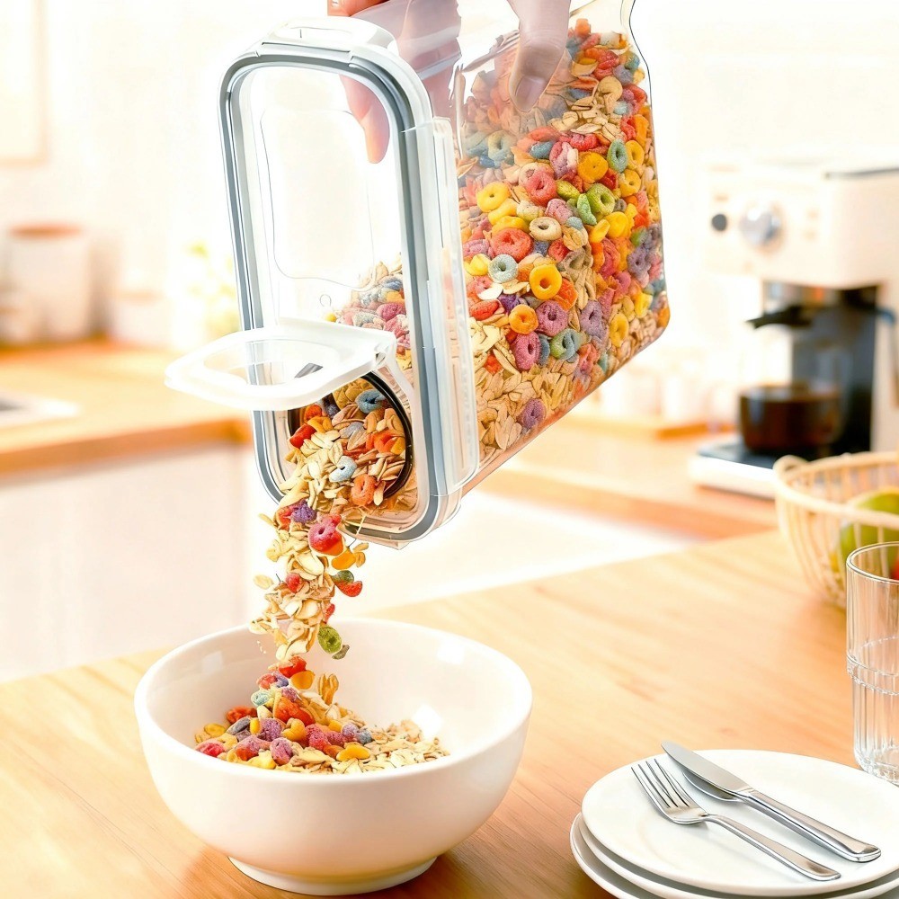 Airtight Cereal Storage Container with Lid Large 135 oz Food Dispenser Keeper