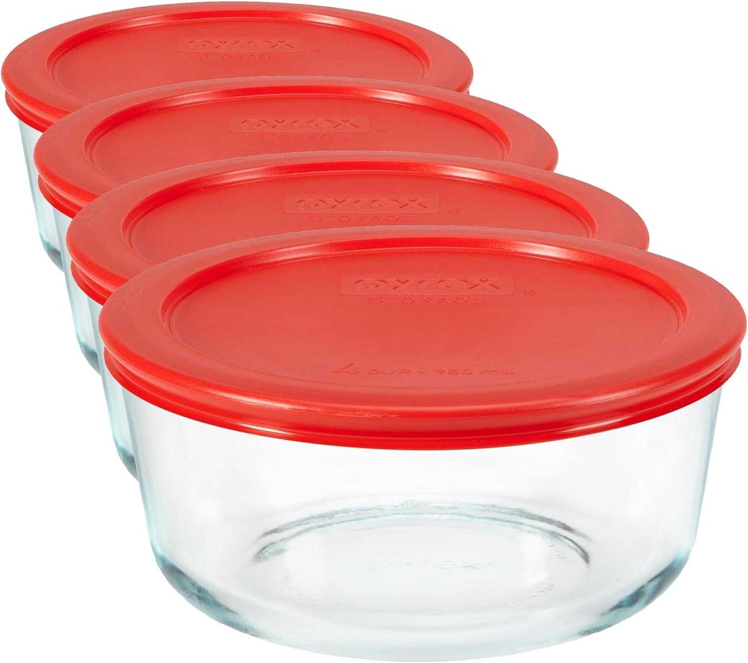 Simply Store Glass Food Storage Container Snug Fit Non-Toxic Plastic BPA-Free