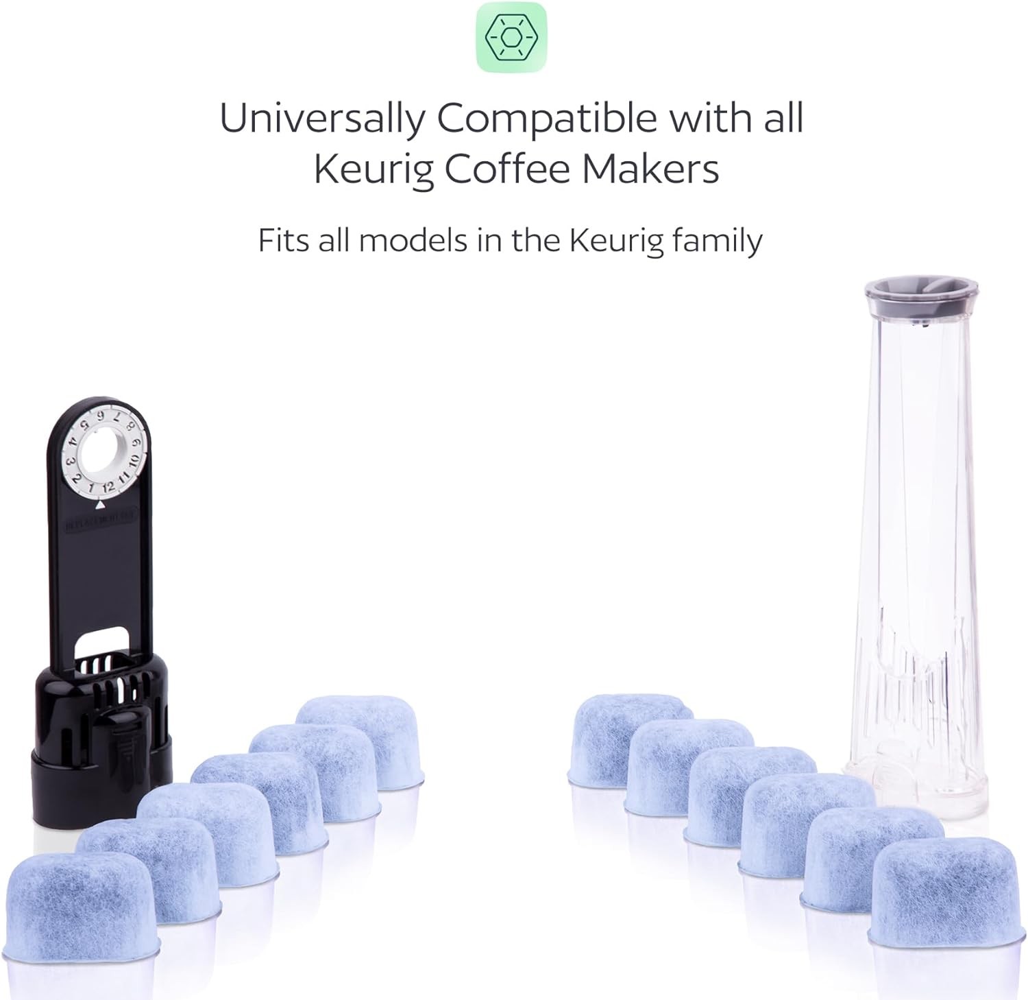 GoodCups 12 Water Filters for Keurig K-Duo, K-Classic, K-Elite, K-Select,…
