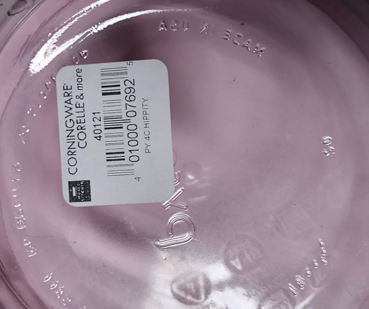 2 Pyrex Easter Bunny Hippity Hoppity 4-Cup Storage Bowl & Pink Lid 6″ New