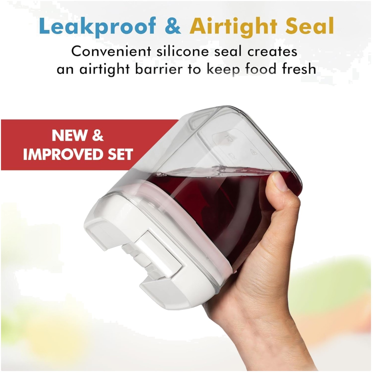 Small Airtight Food Storage Set – 9 Pc Clear BPA-Free