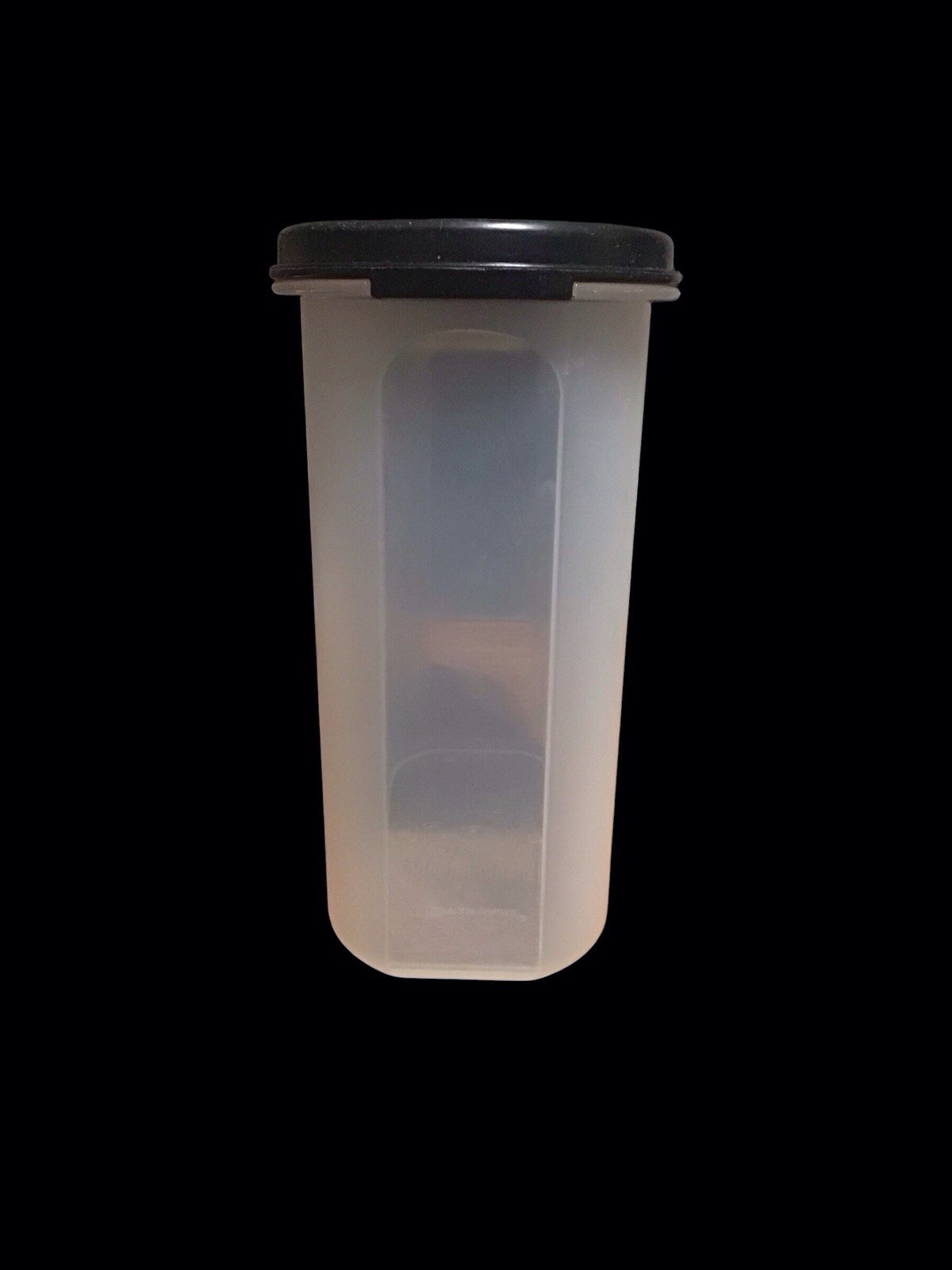 Tupperware Oval Modular Mate #3 Black Top Lid #1613 7¼ Cup Storage Container