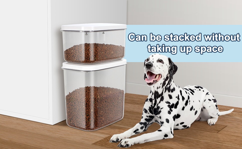 12 lbs Airtight Dog Cat Food Storage Container and Dog Treat Containers