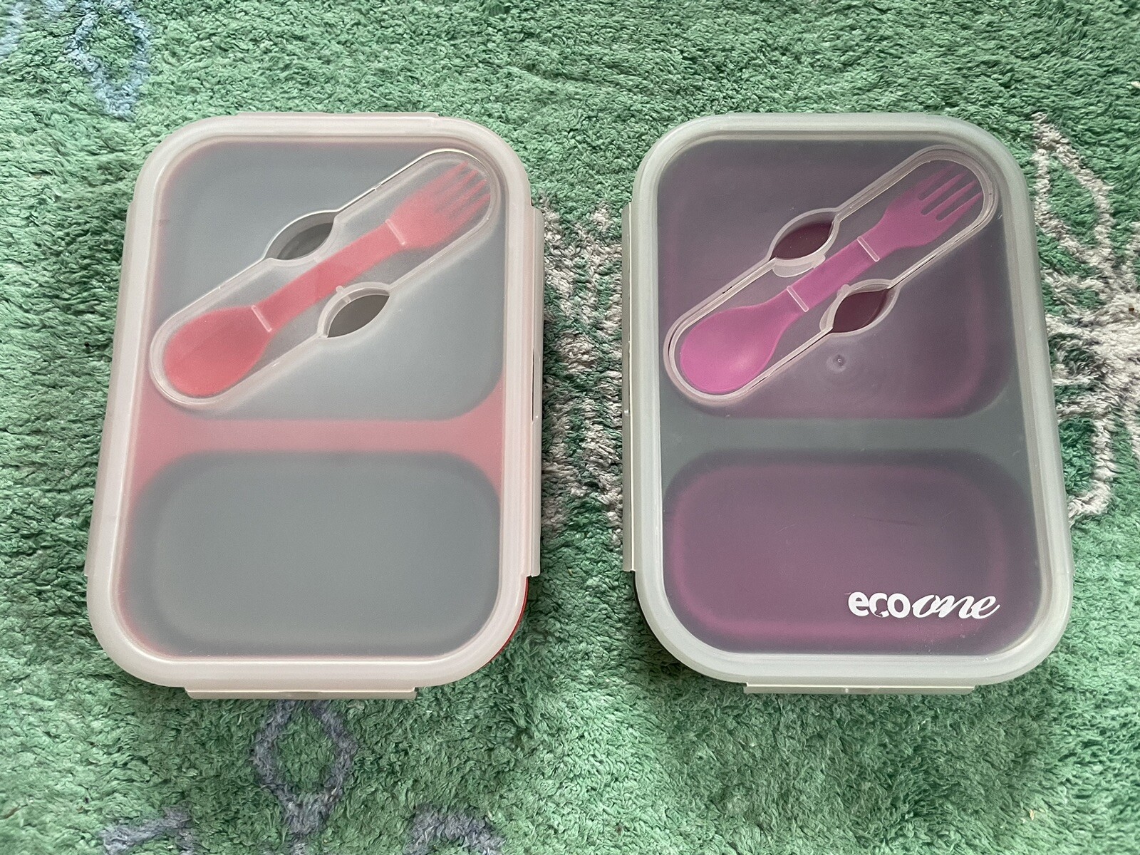 NEW Avalanche And Eco One Divided Collapsable Silicone Food Containers