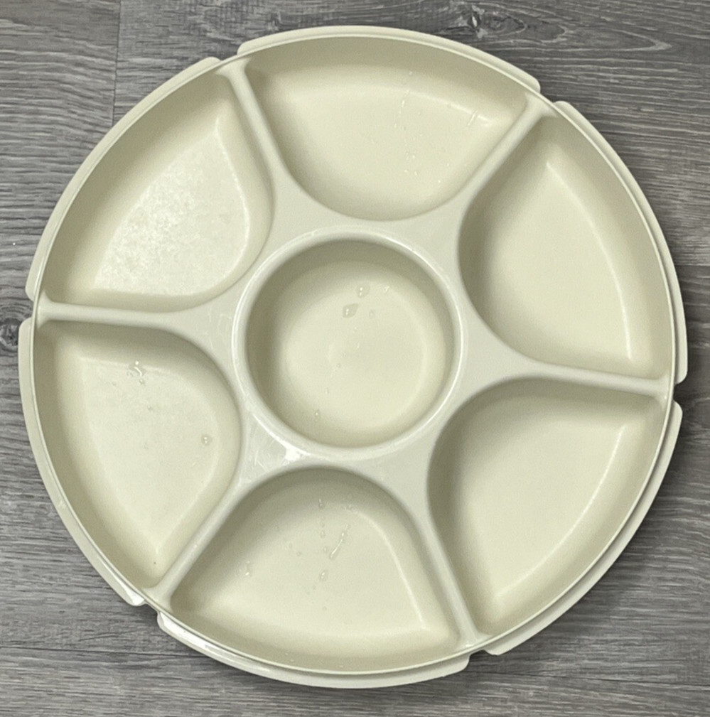 Tupperware Serving Center Party Tray 6 Divided Dip Well Replacement 1665-1 USA