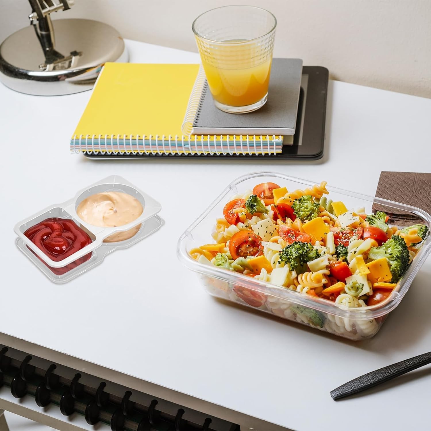 Portable 2-Compartment Snack Containers – BPA-Free, Perfect for On-the-Go