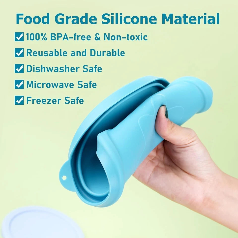 4 Cup round Silicone Replacement Lids for Pyrex 7201-PC Glass Bowls, 4 Pack Stor