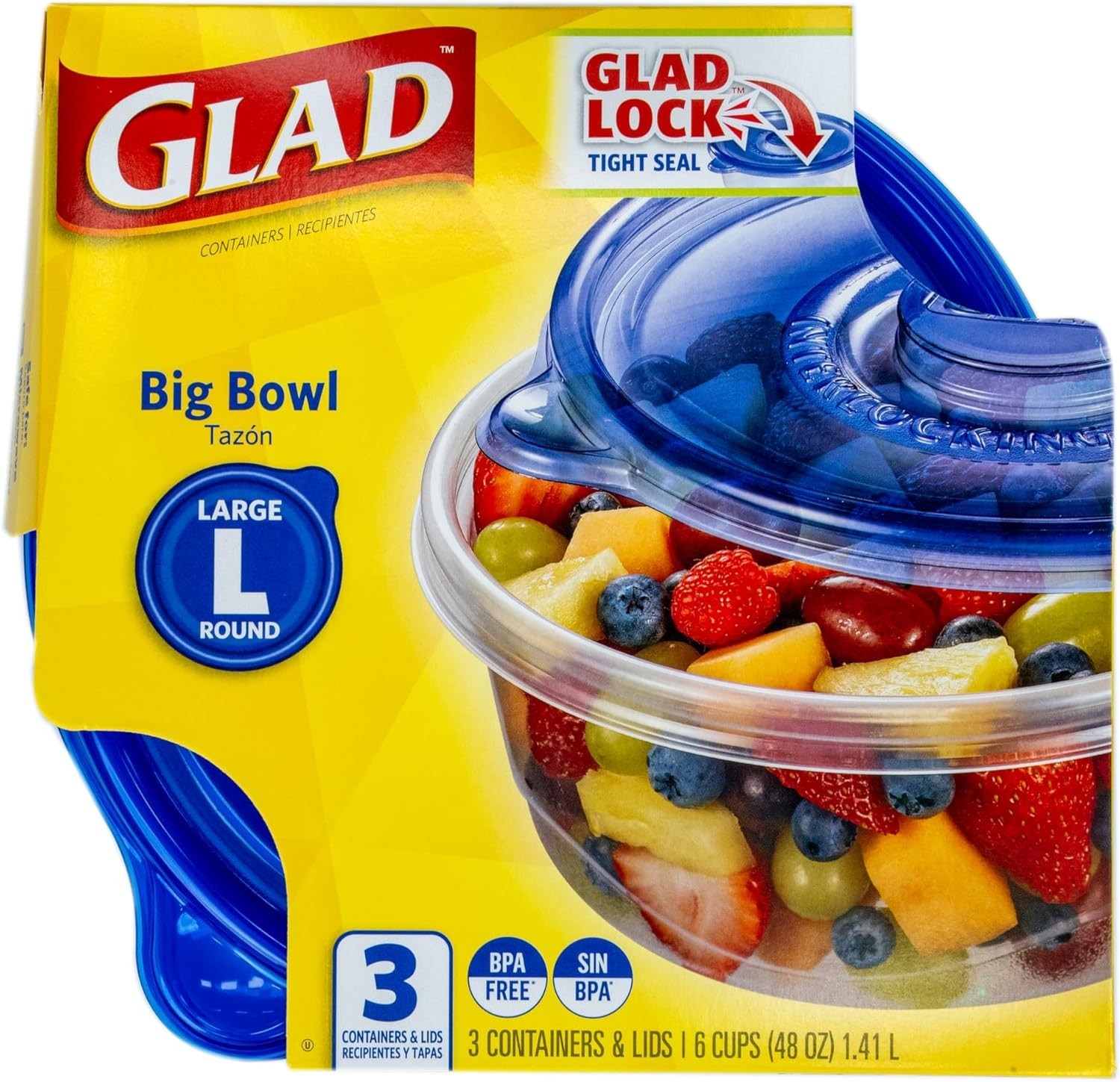 Ware 48 Oz Airtight Food Storage Containers – Set of 3 for Easy Organization