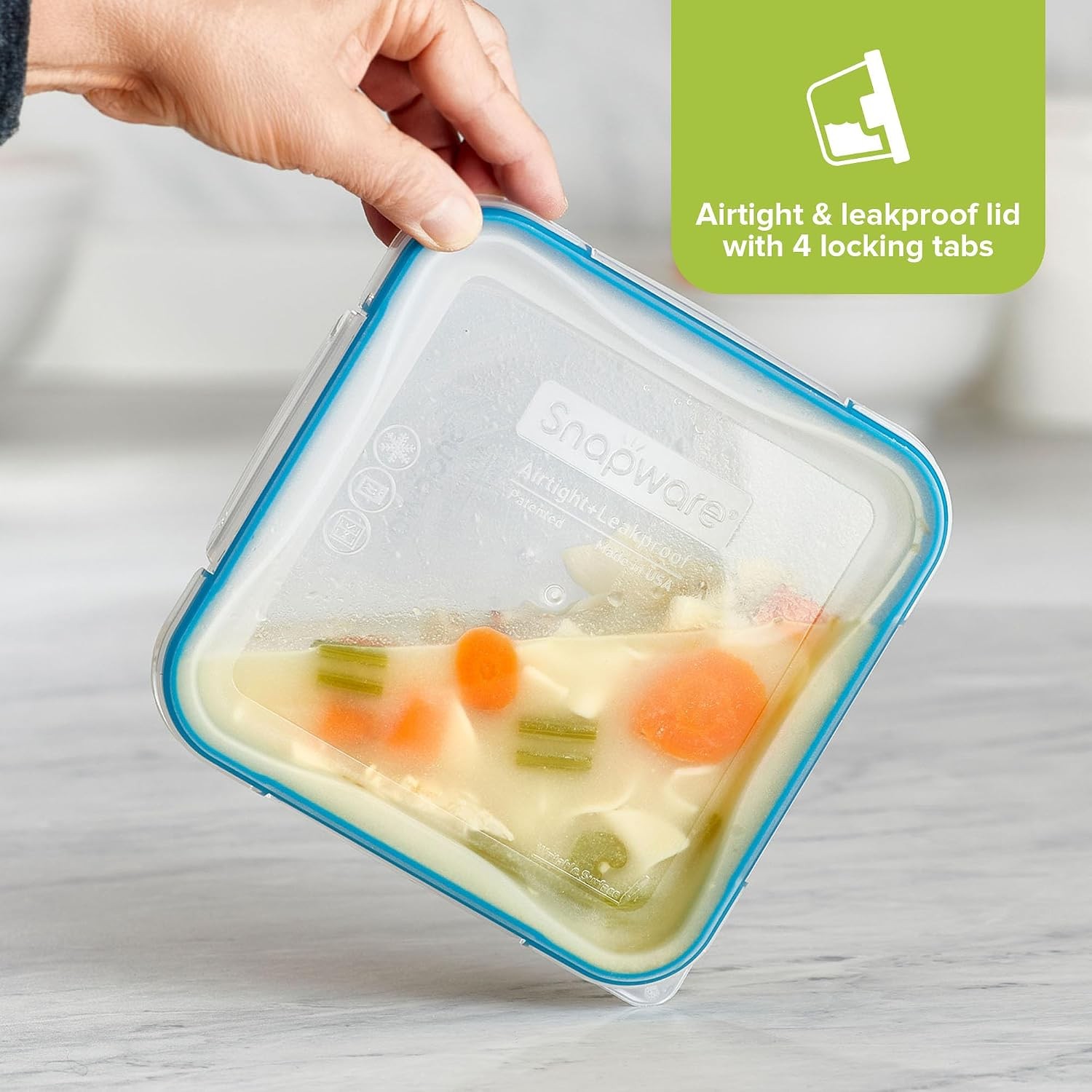 Plastic Total Solution 21-Pack Large Food Storage Containers Set Meal Prep
