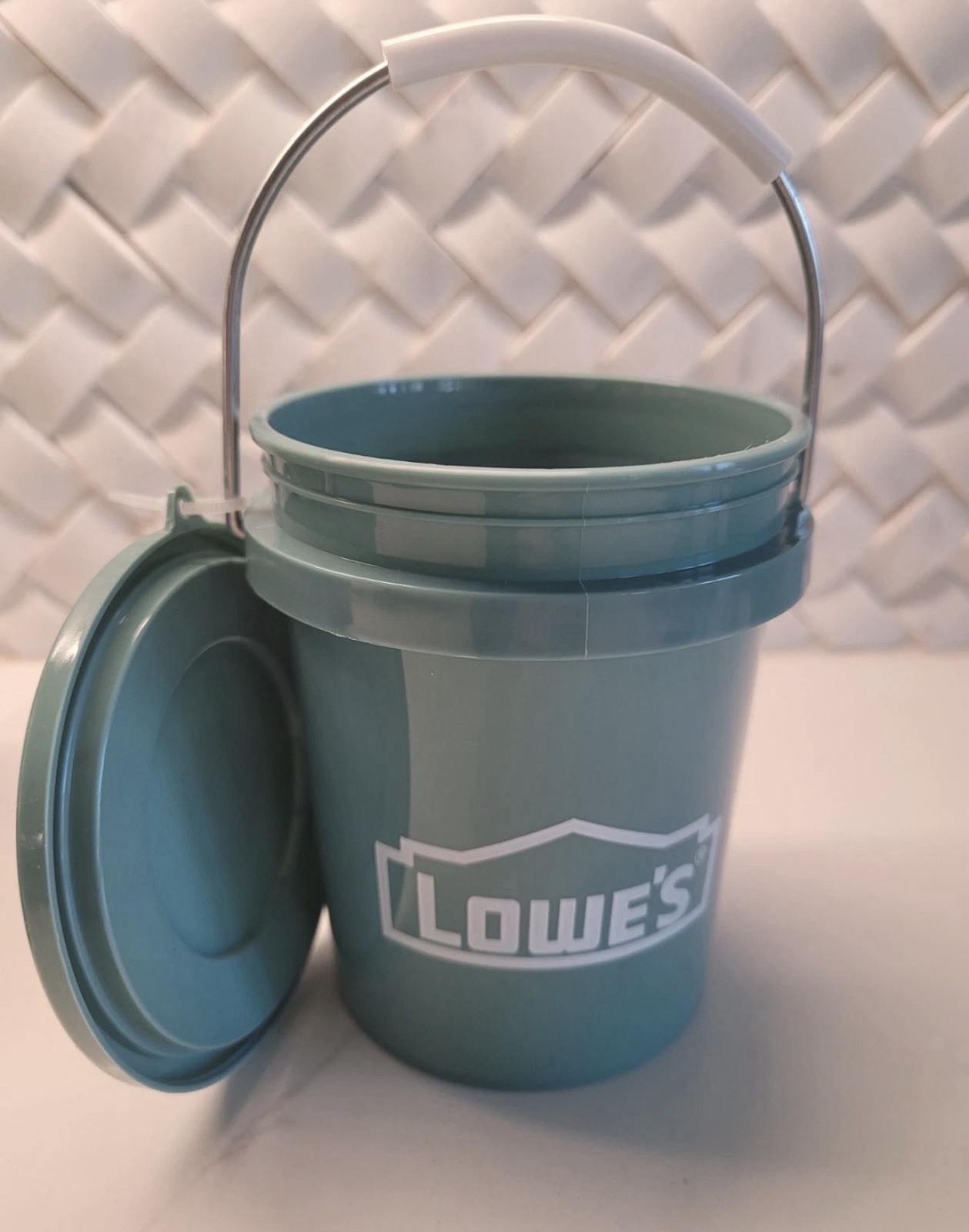 NEW 1 Lowe’s TEAL 0.42 Qt BPA-Free Mini Bucket & Lid (See Listings for 5 & 10)