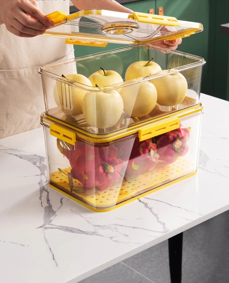 Refrigerator plastic food storage container Transparent Frozen Kitchen Supplies