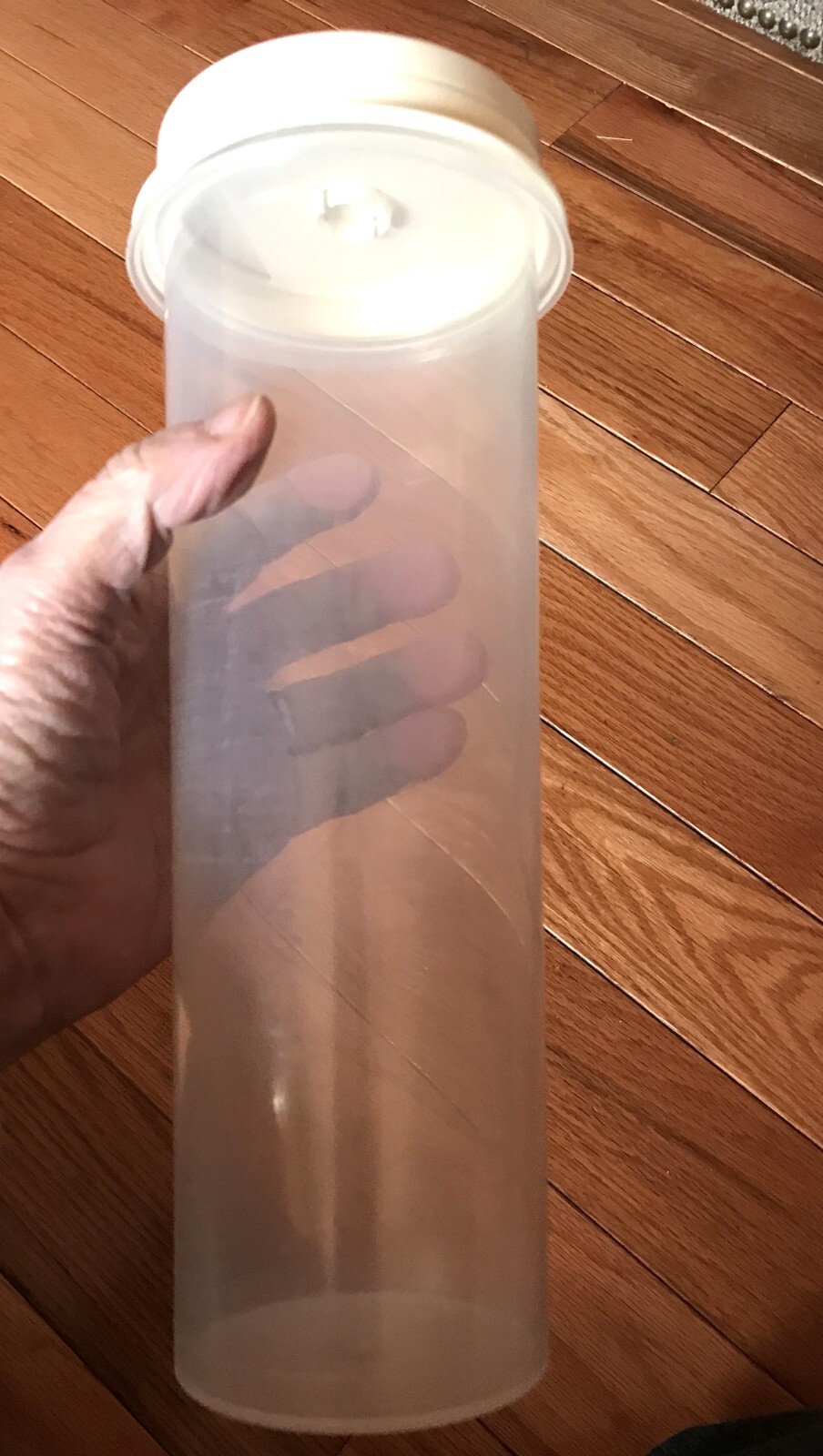 VTG Rubbermaid Pasta Spaghetti Container Holder Almond Portion Control Lid 0110