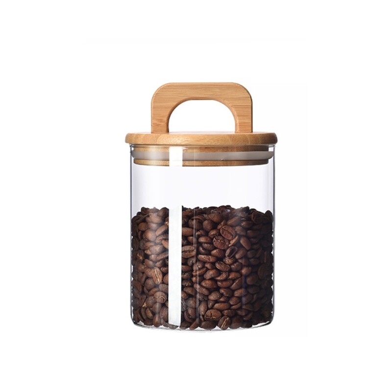 Vacuum Sealed Storage Container Water Proof Handle Glass Canister