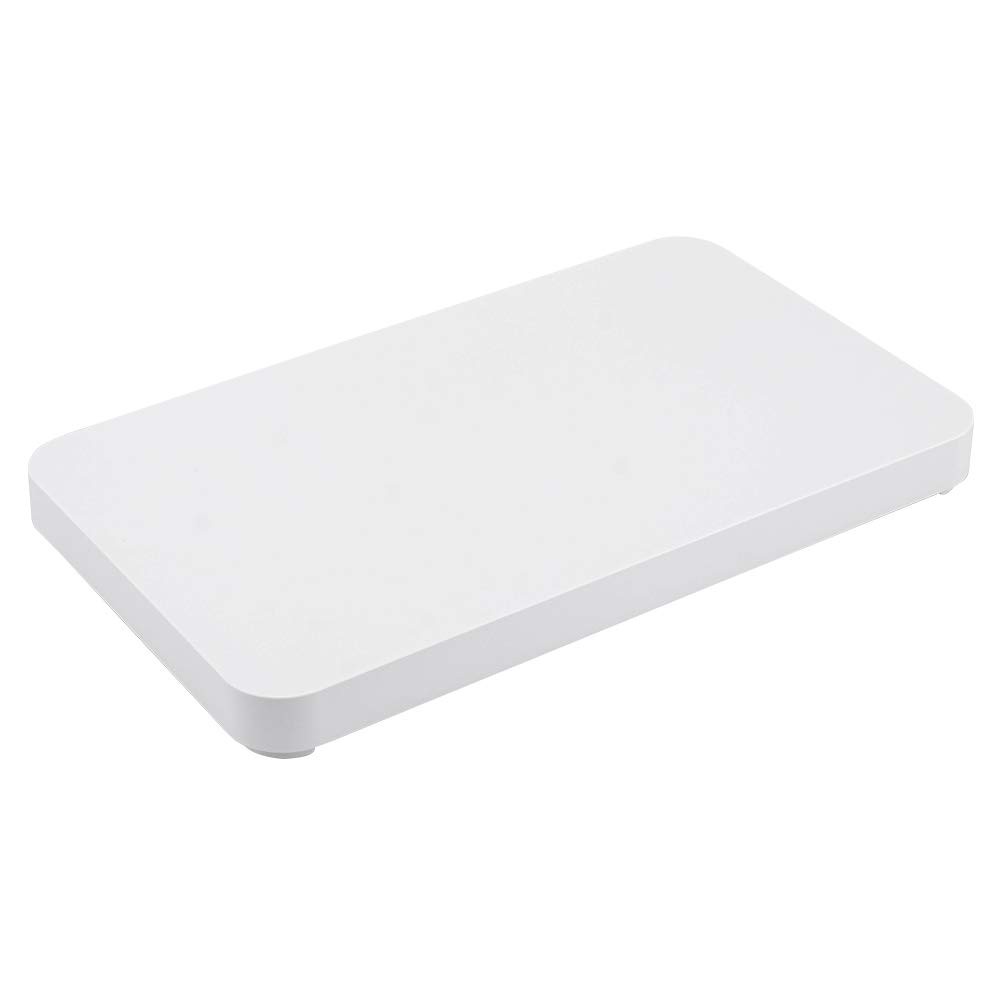 with lid Tabletop draining tray, square, lid only, white