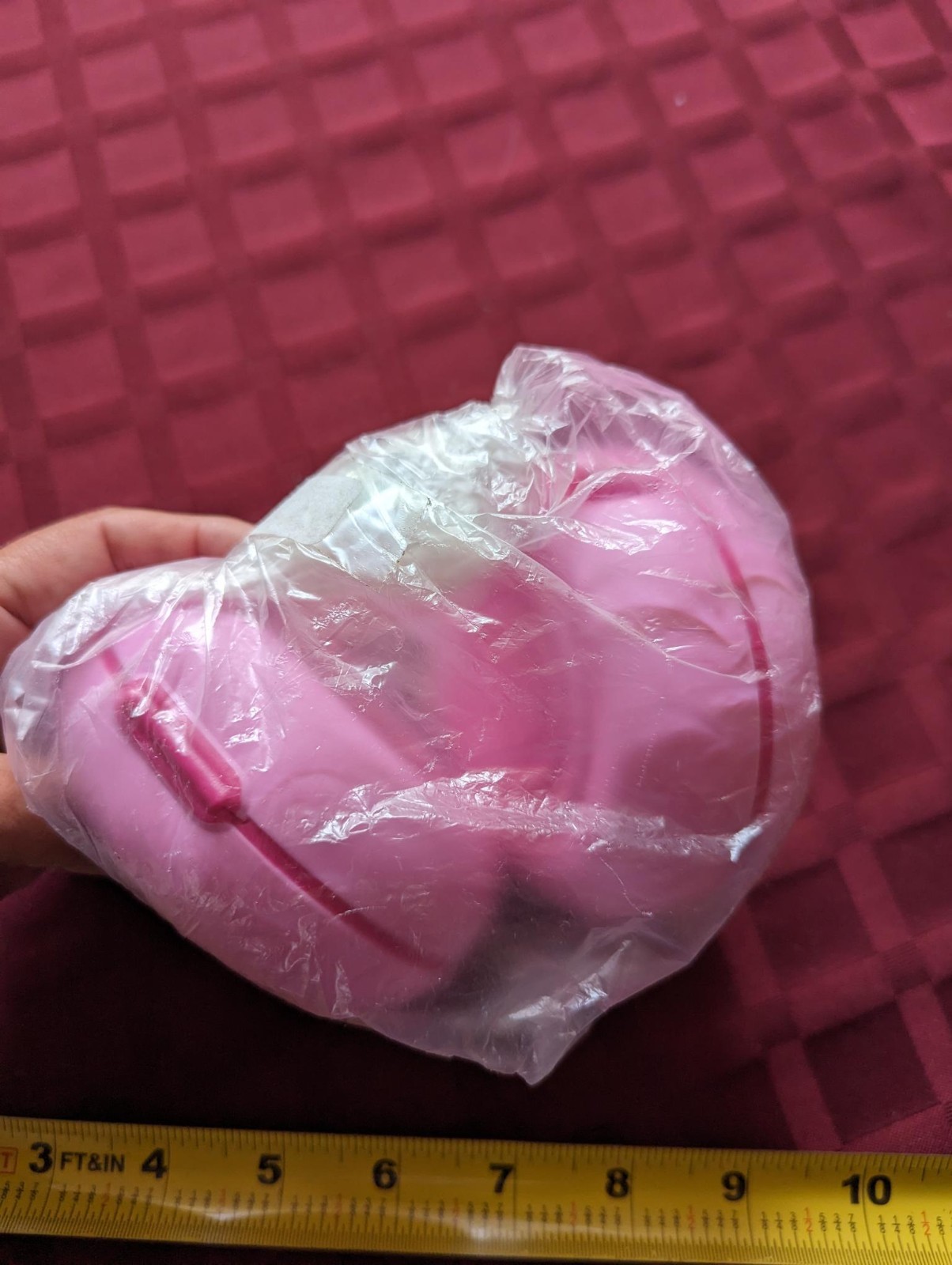 NEW Tupperware 2 PINK STUFFABLES Hinged Containers Flex Top 3.75″ Round x 1.75″