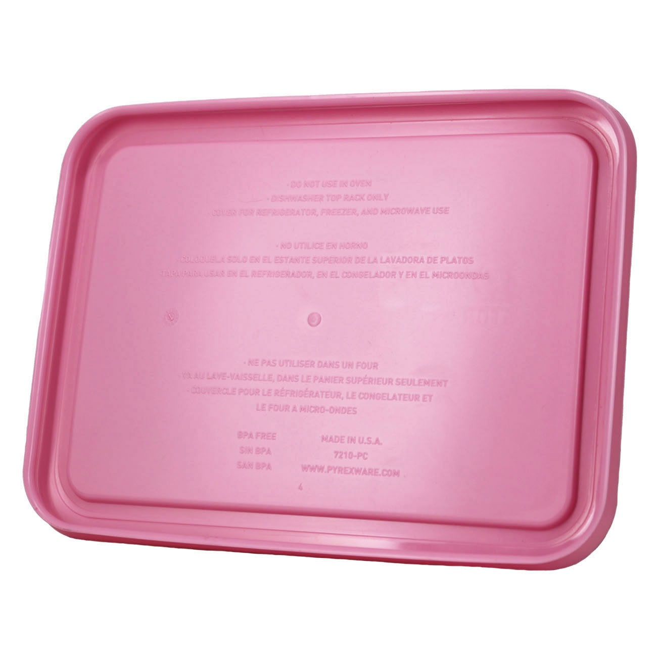 Pyrex 7210-PC 3-Cup Pastel Pink Food Storage Replacement Lid