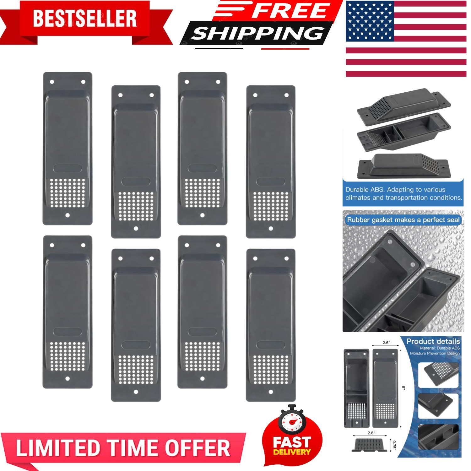 Shipping Container Air Vent Kit Heavy Duty Shipping Container Accessories Cro…