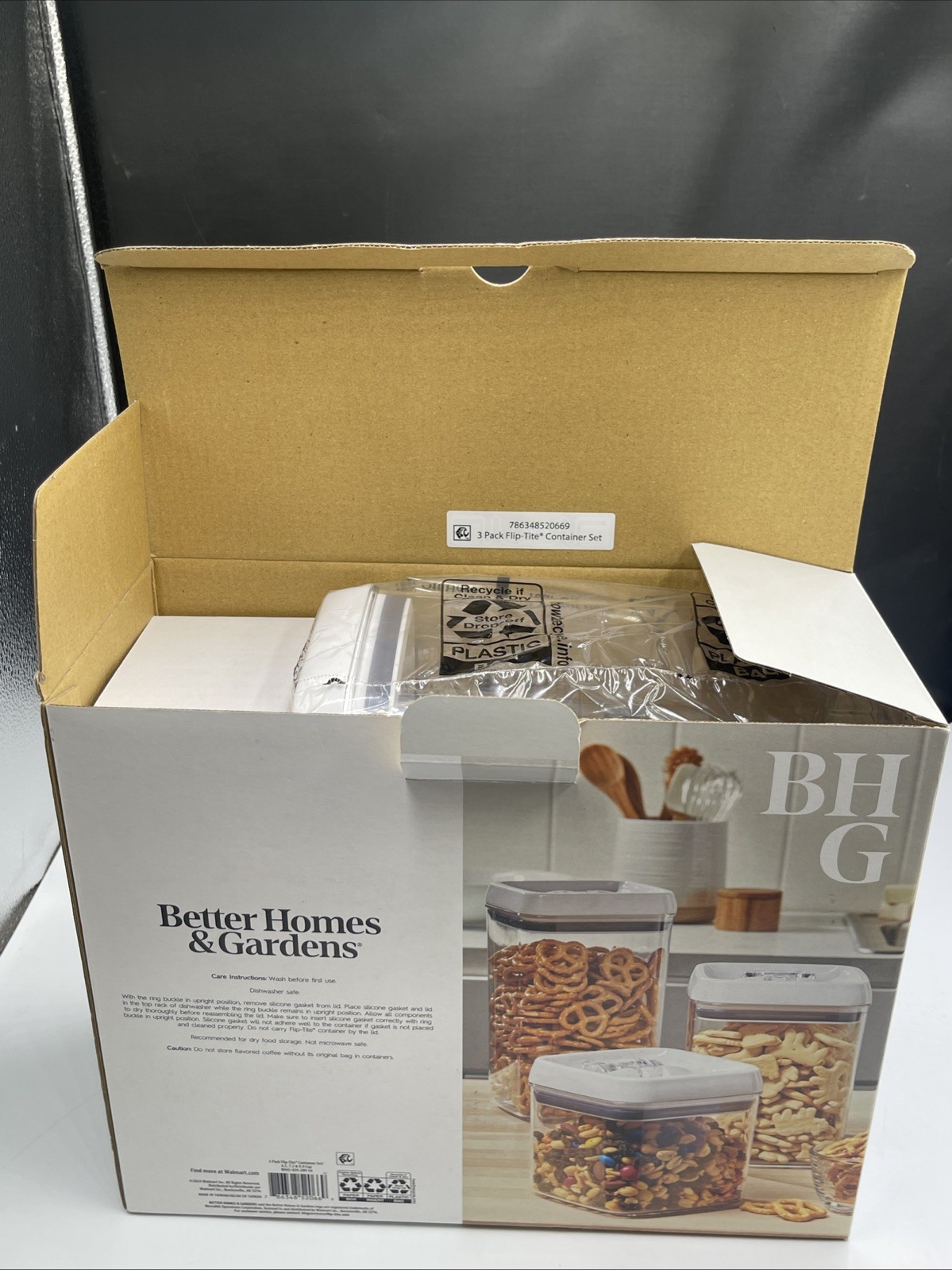 New Better Homes & Gardens BH45-039-299-54 Food Storage Jars and Container Clear