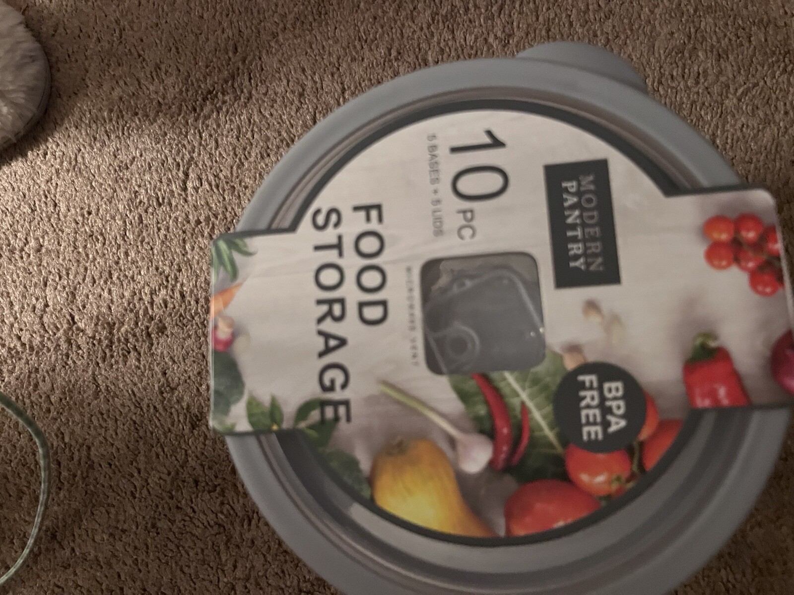 10 Pc Modern Pantry clear Food Storage Variety Set BPA-Free Microwavable NWT