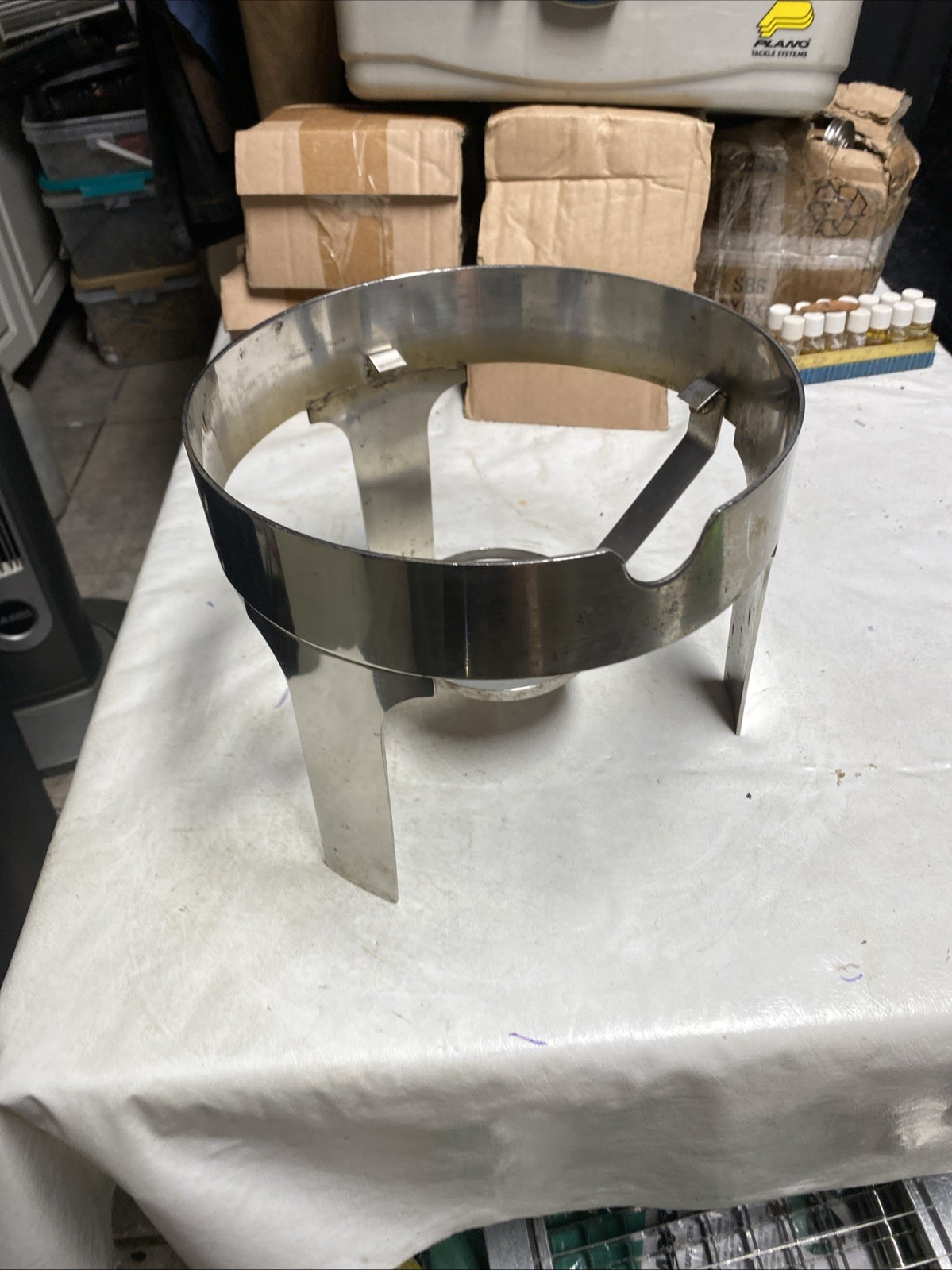 Browne Hot Beverage Dispenser Stand Stainless Drink Chafer Coffee 9” Dia. 3 Lot