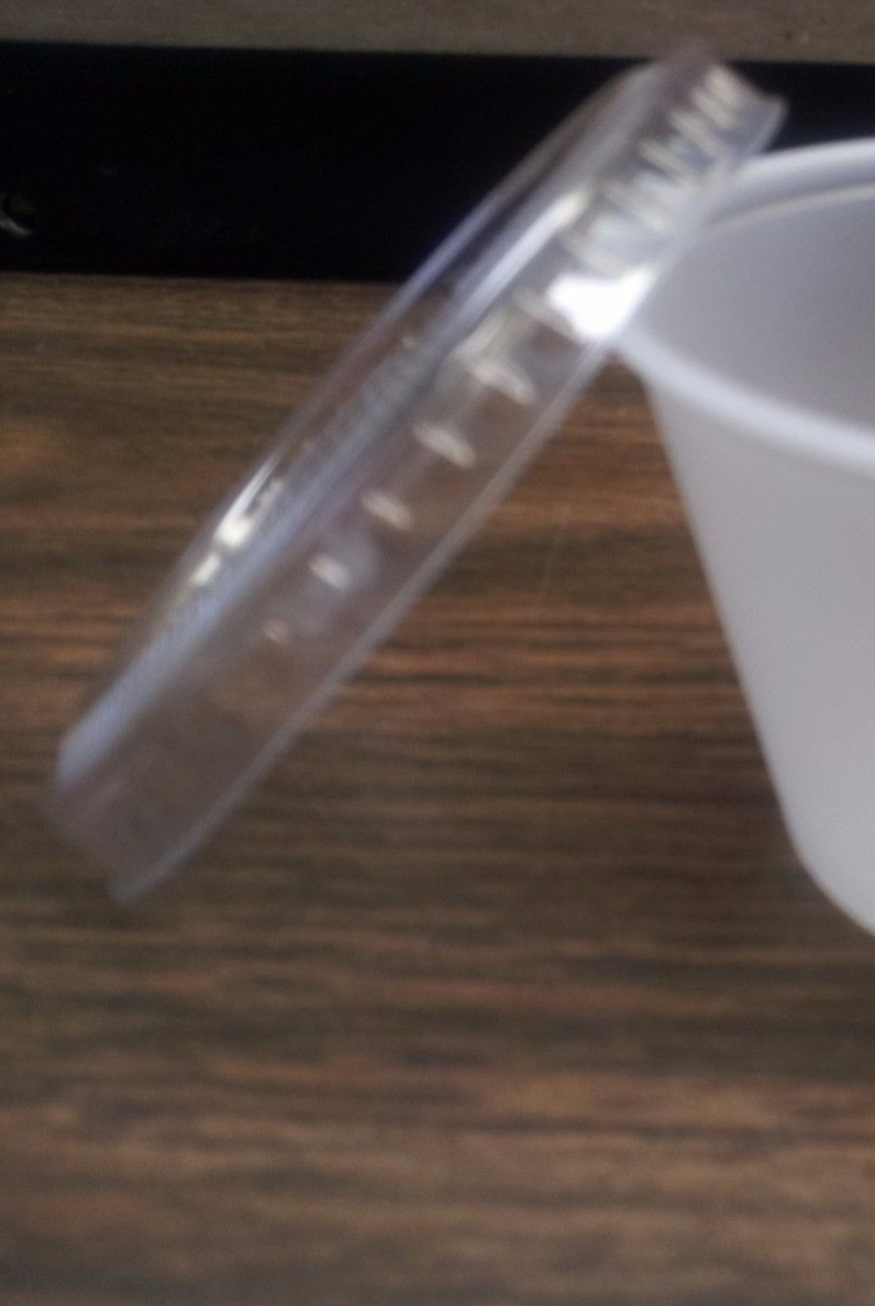 (250 LIDS) PORTION LIDS 4 oz SOLO P-400 PLASTIC SAUCE/LIQUIOR SHOT (SEALED PACK)