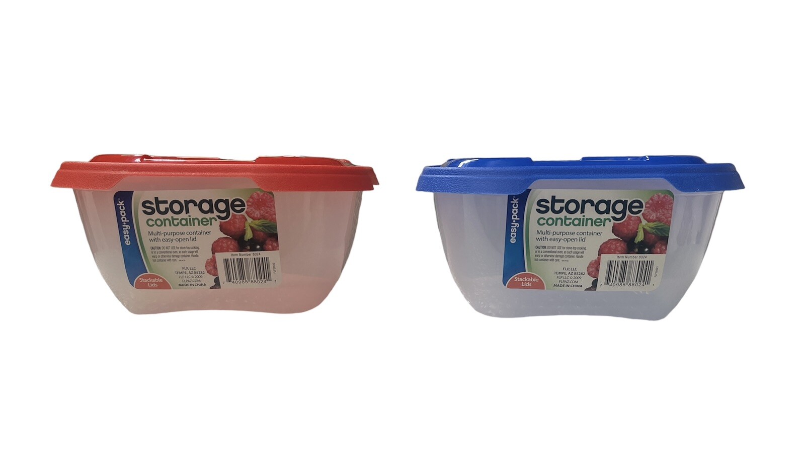 Easy Pack 8024 Storage Container, 2 L Capacity, Plastic (Color may vary)