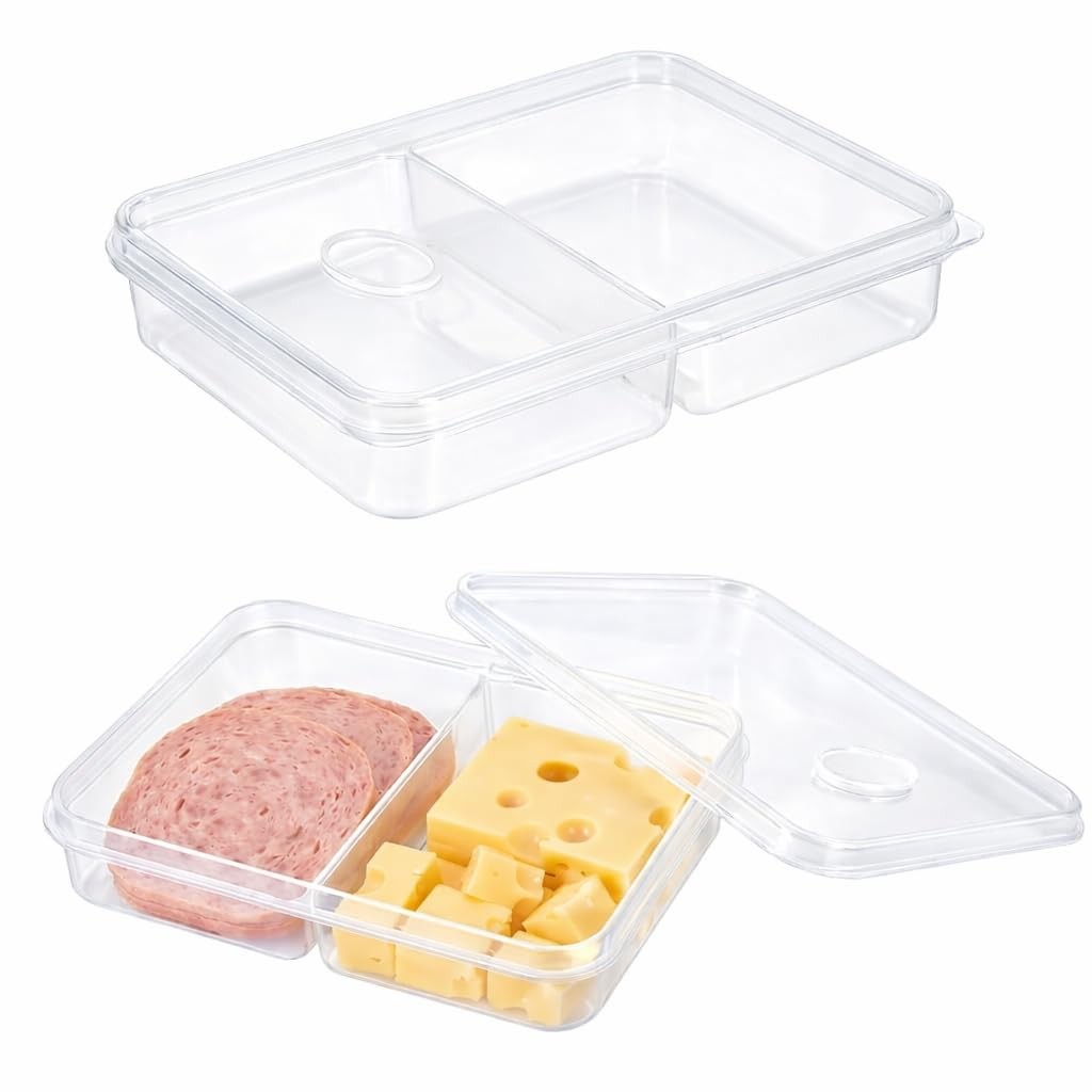 Yomjarl 2 Pack Cheese Lunch Meat 8.2 inches (L) x 1.6 (H), Transparent
