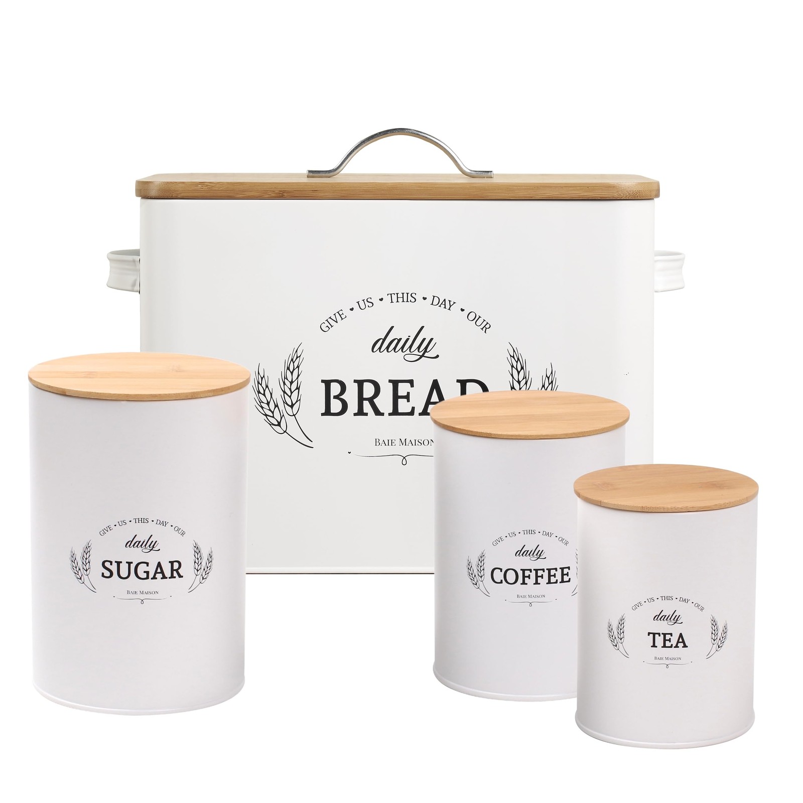 Extra Large White Farmhouse Bread Box for Kitchen Countertop – Bread Storage …